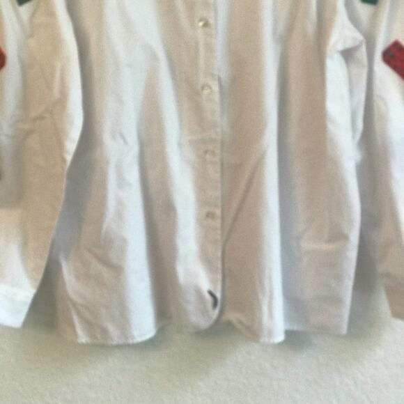 Vintage Westbound L white button shirt Christmas - Picture 3 of 11